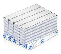 FINDMAG 24Pcs Strong Neodymium Magnets Bar, Heavy Duty Rare Earth Magnets, Rectangular Magnetic Bar, Small Powerful Magnetic Bar for Crafts Kitchen DIY Tool Storage Science Office - 60x10x3mm