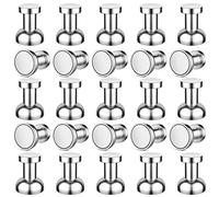 FINDMAG 25 Pack Small Magnets, Refrigerator Push Pins, Tiny Whiteboard, Strong Neodynium Fridge, Powerful Mini for Crafts, Kitchen, Locker