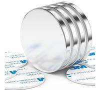 FINDMAG 4 Pack Magnets, Neodymium Magnets, Strong Magnet with Double-Sided Adhesive, Permanent Rare Earth Fridge Magnet for Whiteboards, Building, Tools