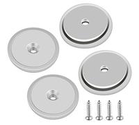FINDMAG 4 Pcs Magnets, 32 x 5 mm 90 LB Pull Force Strong Magnet, Neodymium Magnets Strong, Round Countersunk Hole Rare Earth Magnet for Whiteboards, Refrigerator, Kitchen, Workplace