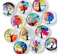FINDMAG Smile FACE Fridge Magnet (12, Dreamy Tree)
