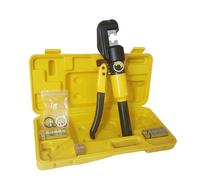 findmall 6 Ton Hydraulic Cable Lug Crimper, 12 AWG to 2/0 AWG Industrial Hydraulic Crimping Tool, Electrical Terminal Cable Wire Tool with 9 Dies (4, 6, 8, 10, 16, 25, 35, 50, 70)
