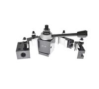 findmall 6Pcs AXA 250-100 Tool Post Set CNC High Accuracy Piston Type Quick Change Tool Post Set Swing Dia 12 Inch