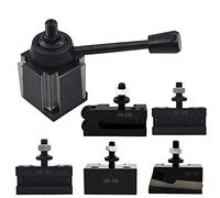 findmall 6Pcs AXA 250-111 Wedge Type Tool Post Set Quick Change Tool Post Set Lathe Holder AXA Tool Post Set Swing Dia 12 Inch
