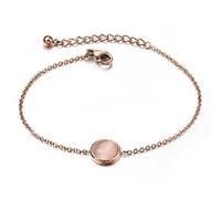 findout ladies 14K rose gold plated titanium steel opal bean bracelet/anklets ,for women girls,(f1383) (bracelet)