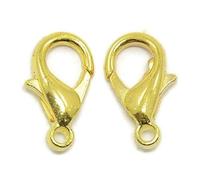 FindPak Supplies Gold Tone Lobster Clasps Pack of 20 Clasps 12mm x 6mm Golden