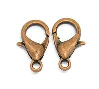 FindPak Supplies Red Copper Lobster Clasps Pack of 20 Clasps 12mm x 6mm Rust