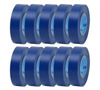 FindTape Wonder Professional Grade Vinyl Electrical Tape 7 mils thick, 3/4 in. x 60 ft. (Blue) 10 Rolls