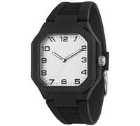 findtime Analogue Watch Comic Design Watch for Boys Minimalist Funny Anime Inspired 2D Style Personalised Line Drawing Men's Watches for Comic Fans Minimalist Unisex White, black and white, Minimalist