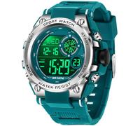 findtime Digital Watch for Boys Men Military Sport Outdoor Watch with Timer/Double Time/Alarm/Calendar/Stopwatch/Shockproof, blue, Strap.