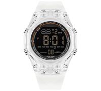findtime Digital Watch Men's Digital Watches Sport 50 m Waterproof Bracelet Watch with Stopwatch Background Lighting Alarm Calendar Shockproof Large Face Outdoor Fashion Trend Black, White ribbon
