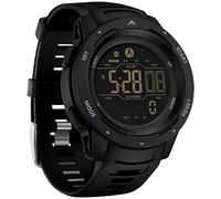 findtime Fitness Watch Black with Calories 5ATM Waterproof Timer Stopwatch Men's Boys Digital Military Tactical Watch Dual Time Zone Sport Outdoor