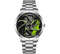 findtime Flegenuhr Men's Watches Analogue Quartz Watch with Stainless Steel Strap Motorsport Flege Men's Watch Designer Watch Men 3ATM Waterproof Luxury Fashion Men's Watches, silver, Bracelet
