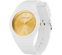 findtime Jelly Womens Watches Simple Fashion Style Design Quartz Analog White Watch with Second Hand Waterproof Silicone Strap, White, casual