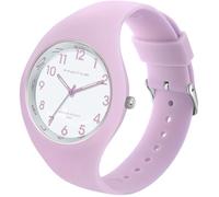 findtime Ladies Watches Waterproof Watches for Women Sports Womens Watch with Big Face and Soft Silicone Strap Nurse Watch with Secondhand Purple