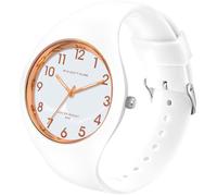 findtime Ladies Watches Waterproof Watches for Women Sports Womens Watch with Big Face and Soft Silicone Strap Nurse Watch with Secondhand White