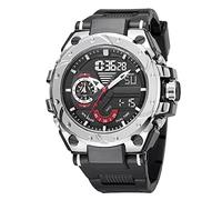 findtime Mens Digital Sports Watches Military Watches for Men 50M Waterproof Tactical Watches with El Light Stopwatch Alarm Casual Watch Black White Red