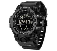 findtime Men's Digital Watch Military Large Face Alarm Stopwatch Tactical Waterproof Wristwatch Relojes para Hombres Watches for Men, black, mens watch