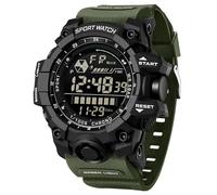 findtime Men's Digital Watch Military Large Face Alarm Stopwatch Tactical Waterproof Wristwatch Relojes para Hombres Watches for Men, army green, mens watch