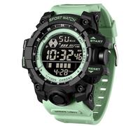 findtime Men's Digital Watch Military Large Face Alarm Stopwatch Tactical Waterproof Wristwatch Relojes para Hombres Watches for Men, light green, mens watch