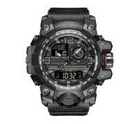 findtime Mens Sports Watch Tactical Military Watches for Men Waterproof Watch Mens Digital Watches Rugged Watch with LED Backlight Alarm Stopwatch, Black