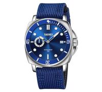findtime Mens Sports Watch - Waterproof Black Watch with 255mm Nylon Strap and Analog Display