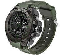 findtime Military Watches for Men Waterproof Tactical Watches Men Army Digital Sports Outdoor Stopwatch LED Survival Tough Electronic Alarm Clock Black Gold Wrist Watch