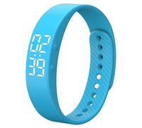 findtime Non Bluetooth Fitness Tracker Smart Bracelet Pedometer Watch Step Counter Calories Activity Tracker Alarm Clock Waterproof Digital Fitness Watch for Adult Kids Seniors