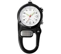 findtime Pocket Watch with Carabiner Climbing Nurse's Watch Heart Rate Monitor Pocket Watches for Men Women Emergency Service Accessories Analogue Quartz Watch LED Torch Watch Climbing Camping Sports,