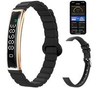 findtime Smart Bracelet Fitness Tracker Heart Rate Monitor Sleep Activity Tracker Step Counter Calories Pedometer Waterproof Slim Thin Health Band for Women Ladies Men, Free App, 2 Bands