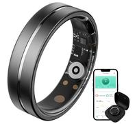 findtime Smart Ring Ultra Narrow Sleep Tracker Heart Rate Monitor Ring Blood Pressure Blood Oxygen Health Fitness Tracker Step Counter Calories Waterproof Remote Camera Smart Rings for Men Women