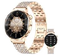 findtime Smart Watch for Women Luxury Smartwatch for Android iOS Phones Bluetooth Make/Answer Calls Heart Rate Sleep Monitor Sport Modes Message Notification Pedometer Diamond Watch for Ladies
