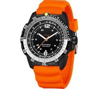 findtime Solar Watch Mens Military Analogue Watches Industrial Sport Waterproof Tactical Cool Designer Wrist Watch for Men Unidirectional Rotating Bezel Silicone Strap Alloy Case