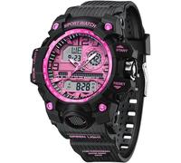 findtime Women's Digital Sports Watch for Teenage Girls, White Digital Watch, Analogue Display, Military, Waterproof Watches, purple, Strap.