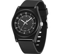 findtime Women's Sports Watch Women's Men's Analogue Quartz Watch Girls Boys Sports Watch 50 m Waterproof Women Watch Silicone Strap Luminous Hands Casual Women's Wristwatches, black, Strap.