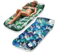FindUWill Inflatable Pool Float Lounge-2 Pack Pool Float for Adult Heavy Duty,Pool Rafts with Headrest for Swimming Pool Summer Beach Lake Party