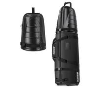 Findway Golf Travel Bag with Wheels and Hard Case Top, Protection for Golf Clubs, Durable, Lightweight and Portable, for Flight, Airline and Travel