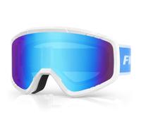 Findway kids Ski Goggles, Snowboard Goggles, OTG, UV Protection Compatible Helmet, Anti Fog Kids Ski Goggles for Skiing/Skating/Snowmobile, For boys girls Junior Teenager 3~14 Years