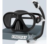 Findway Kids Snorkel Set, Children Swimming Goggles for Snorkelling, Snorkel Gear with Odourless TPU Breathing Tube for 4-16 Year Girls Boys