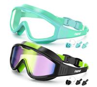 Findway Kids Swimming Goggles 2 Pack 4-16 Age Anti-UV 180° HD Vision Junior