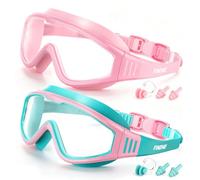Findway Kids Swimming Goggles 2 Pack 4-16 Age Anti-UV 180° HD Vision Junior