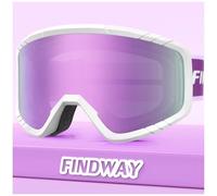 Findway Ski Goggles for Men and Women, Anti-fog UV Protection Skiing Goggles for Adult and Youth, Snowboarding Goggles Windproof Snowboard Jet Snow, Ski Goggles OTG Over Helmet Compatible, Anti-glare