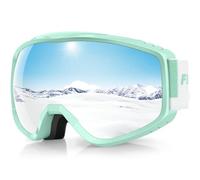 Findway Ski Goggles For Women Men Youth Teen, Snowboarding Goggles Over Glasses Compatible Helmet, Anti-fog UV Protection, Anti-glare Skiing Goggle Pink For Skiing Snowboarding