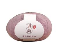 Fine 20g/140m Mohair Yarn, Hand-Knitting Baby Wool Crochet Yarns, DIY Material Soft Thin Wool Yarn for Sweater(Dark Pink)