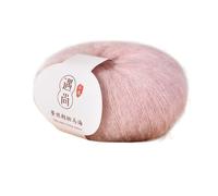Fine 20g/140m Mohair Yarn, Hand-Knitting Baby Wool Crochet Yarns, DIY Material Soft Thin Wool Yarn for Sweater(Light Pink)