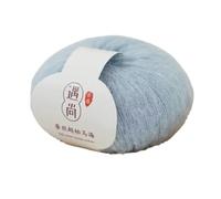 Fine 20g/140m Mohair Yarn, Hand-Knitting Baby Wool Crochet Yarns, DIY Material Soft Thin Wool Yarn for Sweater(Blue)