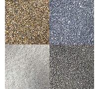 Fine Aquarium Gravel 1.5-3mm Fish Tank Natural Substrate Black White Grey Colour (10kg, Natural White)