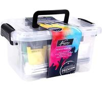 Fine Art Acrylic Paint Set - Pigmented, Fast-Drying Artist kit for Canvas, Wood & Craft - Non-Toxic Set for Beginners and Professionals (Fine Art Acrylic Paint Box, White, Normal)