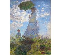 Fine Art Prints Claude Monet Woman With A Parasol Madame Monet And Her Son Large Wall Art Print Canvas Premium Poster Mural, 18 x 24 inches