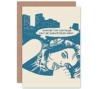 Fine Art Prints Comic Capitalism Commentary Greeting Card With Envelope Inside Premium Quality